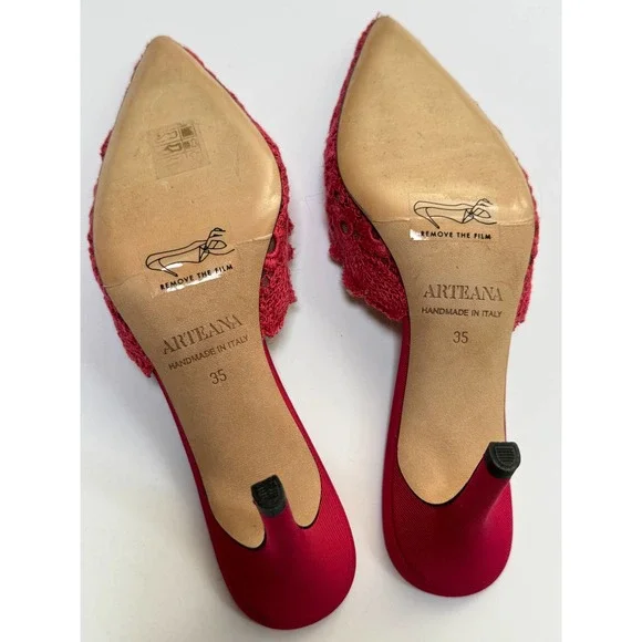 Arteana 75mm Lace Amalfi Mules - Picture 5 of 6